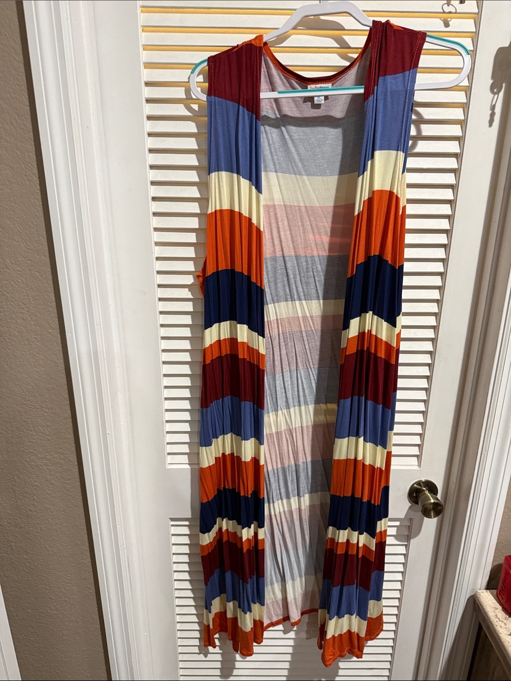 Striped Multicolor Long Draped Accent - Unbranded